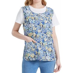 Ershi-Tablier De Cordonnier Pour Femmes Avec 2 Poches Plaquées, Joli Bavoir Imprimé, Blouse Avec Bouton-Pression Pour La Cuisine D[1593] - Neuf