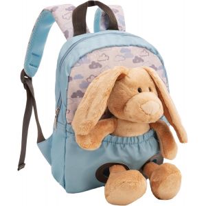 sac &agrave; dos 21x26 cm avec peluche lapin.[B406] - Neuf