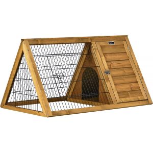 Clapier Poulailler "Biscotte" - 100 X 62 X 52 Cm - Marron - Neuf