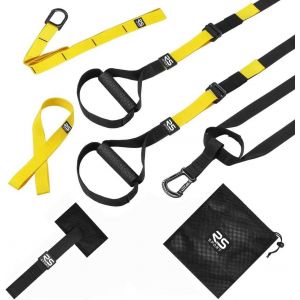 Entraînement En Suspension, Kit Avec Sangles Et Système D'ancrage De Porte, Réglable, Entraînement Physique Pour Tout Le Corps À La Maison, Salle De Sport, En Voyage, Pour Homme Et[Ela710317] - Neuf