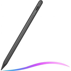 Stylet Tactile Magnétiqu, Stylet Ipad, Stylo À Ecran Tactile, 1,5mm Avec Rejet De Paume, Adsorption Magnétique, Embouts De Rechange Pour Ipad 10/9/8/7/6, Pro 11/12.9, Air 3/4/5 - Blanc - Neuf