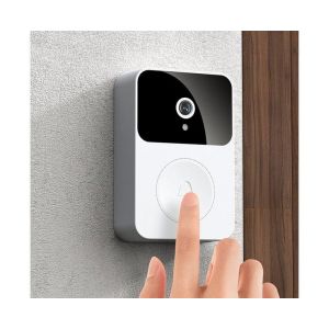 Sonnette vid&eacute;o intelligente sans fil avec Wi-Fi, vision nocturne, stockage cloud, changement de voix et partage familial - Solution de s&eacute;curit&eacute; domestique ultime - Neuf