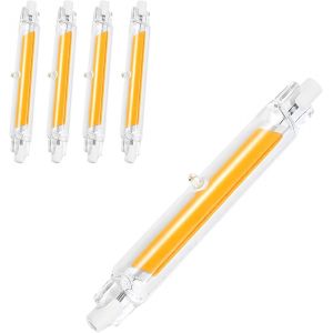 Ampoule R7s Led 118mm Dimmable,Led Cob Ampoules Blanc Naturel 4500k,2000lm Pas De Scintillement,118mm 20w Ampoule Équivalent Ampoule Halogène J118 200w,Éclairage À Faisceau 360 °,Ac 220-240v,Lot De 2 - Neuf