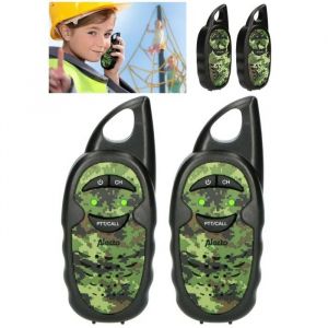 Talkie-walkie - ALECTO - FR05CAMO - Port&eacute;e 3 km - 3 canaux - Compact et l&eacute;ger - Neuf