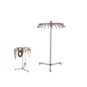 Pr&eacute;sentoir &Agrave; Bijoux Rotatif Avec 23 Crochets Pour Bagues, Colliers Et Accessoires - Neuf