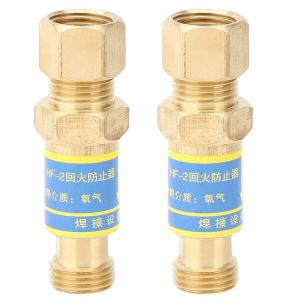 XYONG Lot de 2 accessoires de soudage au gaz, outils d'electricien durables en cuivre pour eviter le retour de flamme de l'oxygene - Neuf