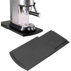 Plateau De Café Coulissant, Support Extensible Pour Cafetière, Plateau De Cafetière Coulissant, Tapis De Comptoir, Support Mobile Pour Appareil De Machine À Café Pour Comptoir De Comptoir(Noir) - Neuf