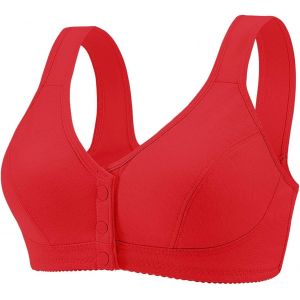 Soutien-Gorge Sans Manches Fronc&eacute; &Agrave; Boucle Ouverte Sur Le Devant, Grande Taille, Tendance Et D&eacute;contract&eacute;, Pour Femmes Bustier Africain Soutien Gorge Dos Nu Bandeau Grande Taille - Neuf