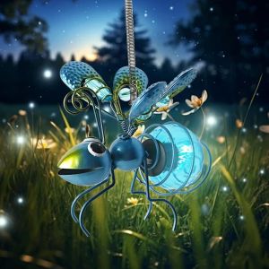 Jgd-Lampe Solaire D&eacute;corative Pour L'ext&eacute;rieur - Guirlande Lumineuse &Agrave; Suspendre - D&eacute;coration Solaire - Abeille - D&eacute;coration Ext&eacute;rieure - Lampes Solaires Pour Ext&eacute;rieur, Jardin, Terrasse, Balcon - Neuf