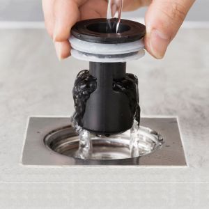 Lot de 2 siphons de sol anti-odeurs pour douche, attrape-cheveux, filtre d'évier, protection de drain, salle de bain, toilettes, baignoire, cuisine, maison - Neuf