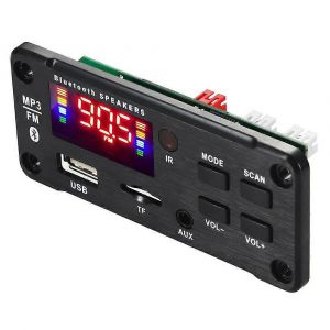 Amplificateur 25wx2 12v mp3 carte décodeur module audio bluetooth 5.0 sans fil musique voiture lecteur mp3 avec - Neuf
