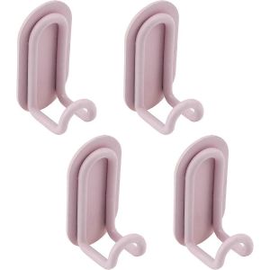 Vente promotionnelle Pack de 4 Crochets Adhésifs Décoratifs Murs Rose - Neuf
