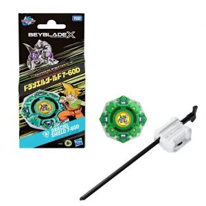 Toupie Beyblade X HASBRO DRACIEL SHIELD 7-60D - D&eacute;fense rotation droite, jaune - Neuf