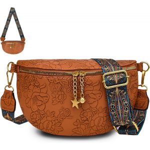 KALANKA-Sac Banane Femme, Sac Bandouli&egrave;re Femme Tendance mit Bandouli&egrave;re R&eacute;glable, Crossbody, 24.5x16x8 cm - Neuf