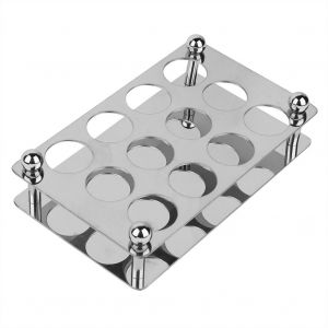 Hjlian Support A Verres A Vin, Support A Verres A Pied, Support De Rangement Pour Verres, Support De Sechage Avec 12 Trous - Neuf
