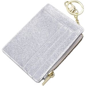 KALANKA-Porte Carte Femme Mince Portefeuille Porte Carte Bancaire RFID Bloquant Porte Carte Bancaire en Cuir Fermeture à Glissière Porte-Monnaie Porte-Clés Portefeuilles pour Femmes Et Hommes - Neuf