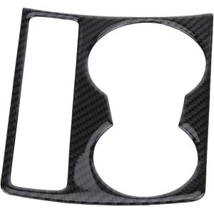 Couvercle de Porte-gobelet D'eau, Fibre de Carbone Voiture Console Centrale Porte-gobelet D'eau Panneau Couverture Garniture - Neuf