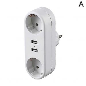 Prise murale de terre UE adaptateur fiche extension de prise de courant convertisseur 3500W - Neuf