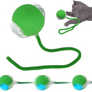 Cmws-Nouvelle Balle Interactive Pour Chats Et Chiens 360°, Boule De Roulement Automatique Intelligente Pour Chats Et Chiens (Vert) - Neuf