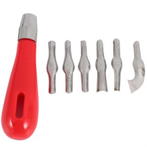 Ensemble De Coupe-Linol&eacute;um,2 Ensembles D'artisanat Avec 6 Lames Assorties Pour La Coupe Et L'artisanat,Les Sculptures,Le Bricolage Cr - Neuf