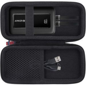 &Eacute;tui de transport rigide compatible avec Anker Zolo Power Bank 20 000 mAh 30 W Housse de protection pour Power Bank uniquement - Neuf