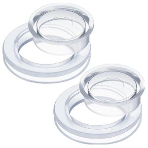 2Set Umbrella Hole Rings Parapluie Hole Ring avec capuchon Sleeve Parapluie Plug Cap Sleeve Table extérieure H - Neuf