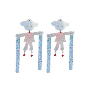 &Eacute;pouvantail r&eacute;fl&eacute;chissant suspendu pour repousser les oiseaux - Lot de 2 - Neuf