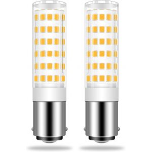 Sjzg-Lot De 2 B15d Led Ampoules &Eacute;quivalente 50w 60w Blanc Chaud 6w Lntensit&eacute; B15 Base Machine &Agrave; Coudre Appareil Lampes 570lm 220v 230v 3000k - Neuf