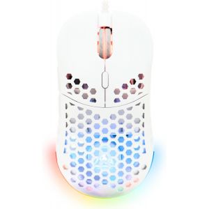 NSIECD-- Kult Oxygen - Souris Gamer Filaire Haute Performance 12 800 DPI - R&eacute;activit&eacute; Maximale, RGB 100% Personnalisable, 6 Boutons Programmables - PC/PS4/PS5/XBOX u2013 Blanche - New - Neuf