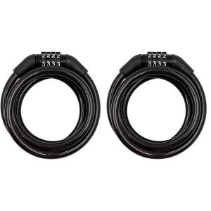 Chenquansarl-Lot De 2 Cadenas &Agrave; Combinaison Pour Cha&icirc;ne De V&eacute;lo 1500 Mm Avec Code Fixe &Agrave; 4 Chiffres, Code &Agrave; Combinaison Pour V&eacute;lo - Neuf