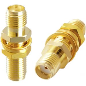 Connecteur SMA Femelle vers SMA Femelle Adaptateur Coaxial pour 4G Antenne WiFi Antenne GPS Appareils LAN sans Fil - Neuf
