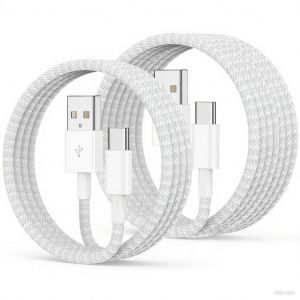 KAL-Lot De 2 C&acirc;bles Usb C - 2 M + 3 M - Pour Iphone 16 15 Carplay - Charge Rapide - C&acirc;ble Usb Vers Usb C - Pour Iphone 16, 16 Pro Max, 16 Plus, 15 Pro Max, 15 Plus, Galaxy S25/S24, Ipad Pro, Air, Typ - Neuf