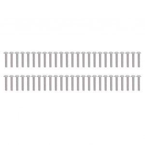 50pcs Vis &Agrave; T&ecirc;te Bouton &Agrave; Bride A2 -70 Boutons En Acier Inoxydable T&ecirc;tes T&ecirc;tes T&ecirc;te Femelle Boulons Kitm5x30mm - Neuf