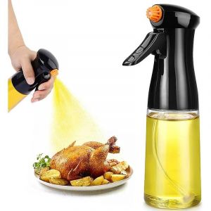 Pulv&eacute;risateur D'huile Pour La Cuisine, Flacon Pulv&eacute;risateur D'huile D'olive Am&eacute;lior&eacute; De 200 Ml, Vaporisateur D'huile Et De Vinaigre, Ustensiles De Cuisine Pour Salade, Grill, Barbecue (Noir) - Neuf