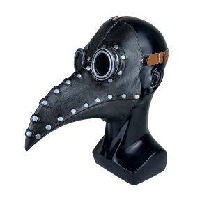 Masque D'halloween, Stégosaure Oiseau Médecin De La Peste Nez Long Bec Steampunk Cosplay Masque Halloween Costume De Latex Accessoires, Halloween Steampunk Masque Européenne Mede - Neuf