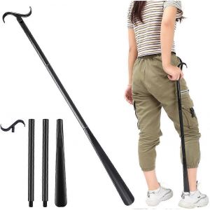 Bâton De Pansement De 84 Cm De Long Avec Outil De Retrait De Chaussette,Aide À L'habillage Réglable Pour Chaussures,Chaussettes,Chemises Et Pantalons Pour Personnes Âgées Et Handicapées - Neuf