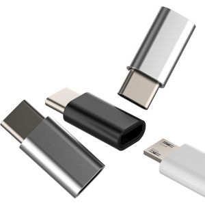 TRAHOO-Adaptateur Micro USB vers USB C(3Pack) pour Apple iPhone 15 compatible pour Samsung Convertisseur MicroUSB Femelle Type M&acirc;le C&acirc;ble Connecteur Charge Adaptateurs Mini Type-C Prise Tablette to T - Neuf