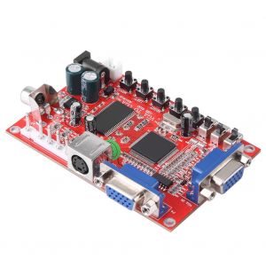 Convertisseur video VGA vers RGBS/CGA/AV/S, carte de solution haute/basse pour jeux d'arcade avec cable - Neuf