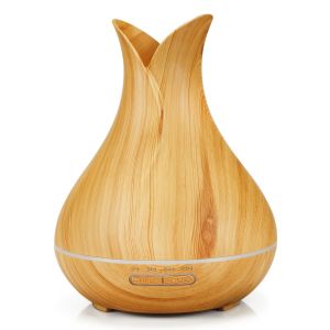 Diffuseur d'huiles essentielles électrique, télécommande, diffuseur d'arômes ultrasonique, humidificateurs d'huiles essentielles silencieux avec 7 lumières colorées - Neuf