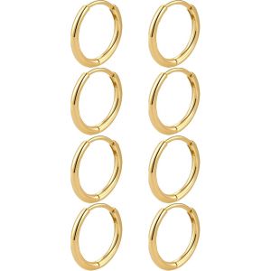 Kal-3-7 Paires Boucles D'oreilles Créoles Pour Femme, Creoles Or Argent Femme Homme, Hypoallergénique Boucles D'oreilles Mini Creole Acier Inoxydable - Neuf