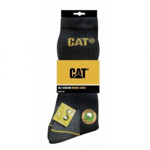 Lot de 3 paires de chaussettes noires - pointure 41 &agrave; 45 Caterpillar - Neuf