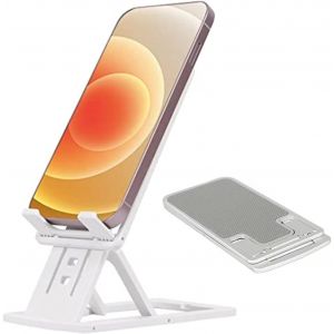 Kal-Support De T&eacute;l&eacute;phone Portable Ultra Fin, Portable, Pliable, R&eacute;glable, Portable, Pour Bureau, Support De T&eacute;l&eacute;phone De Voyage, Compatible Avec Iphone, Smartphones Et Tablettes Ipad - Neuf