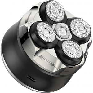 Rasoir &Eacute;lectrique Homme, Rasoirs &Agrave; T&ecirc;tes Rotatives Magn&eacute;tique Am&eacute;lior&eacute;, 5d Tondeuse &Agrave; Barbe Hommes Ave &Eacute;cran Led, Rasoir &Eacute;lectrique Humide/Sec &Eacute;tanche Ipx7 &Eacute;tanche Rechargeable - Neuf