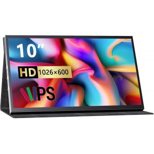 lbgwp60-Moniteur Raspberry Pi 10 "", 1024 × 600 Hdmi, Portable, Raspberry Pi Avec Étui En Cuir Pour Raspberry Pi 5/4/3/Ordinateur Portable/Appareil Win Os - Neuf