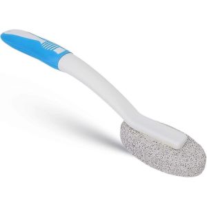 Nettoyant pour cuvette de toilette &agrave; eau dure avec pierre ponce et manche long,d&eacute;tartrant pour les taches tenaces - Neuf