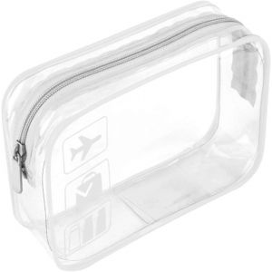 Trousse de toilette transparente - Sac de taille d'un quart approuv&eacute; pour sac &agrave; main &agrave; l'a&eacute;roport,trousse de toilette transparente (blanc) - Neuf