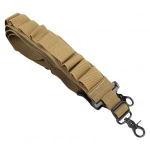 Sangle Tactique Reglable Pour Fusil, Porte-Balles, Ceinture De Rangement, Couleur Sable - Neuf