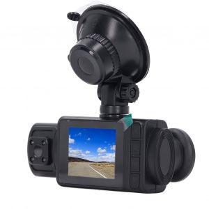 Camera embarquee pour voiture, ecran IPS HD de 2 pouces, 3 objectifs rotatifs, enregistrement en boucle 1080p, vision nocturne, enregistreur pour conduite et stationnement - Neuf