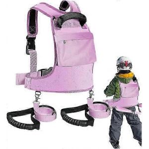 Harnais De Ski Pour Enfants - Harnais D'entraînement De Ski Réglable,Laisses Absorbant Les Chocs,Pour Les Enfants De 3 À 12 Ans - Neuf