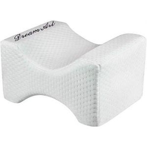Coussin Genoux Mousse M&eacute;moire Forme &iquest; Oreiller Lat&eacute;ral Ergonomique Pour Sommeil, Sciatique, Grossesse, Hanches, Dos, Post-Op&eacute;ratoire, Lavable, Hypoallerg&eacute;nique - Neuf